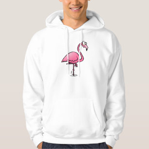 Rosa flamingo hoodie