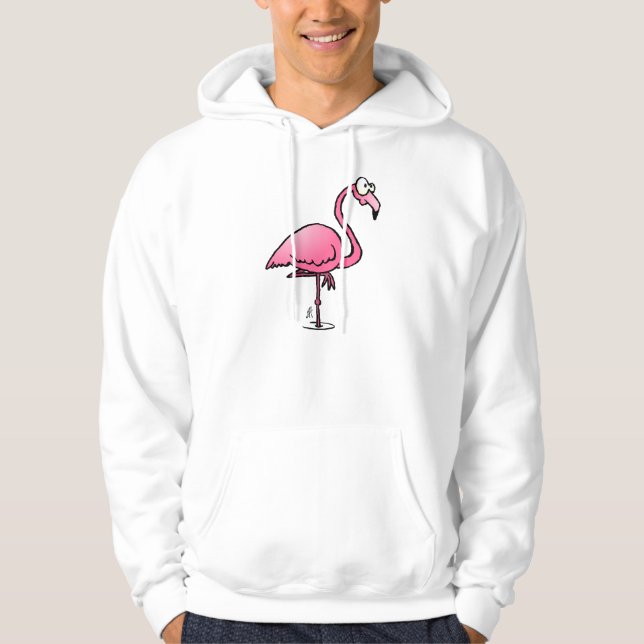 Rosa flamingo hoodie (Framsida)