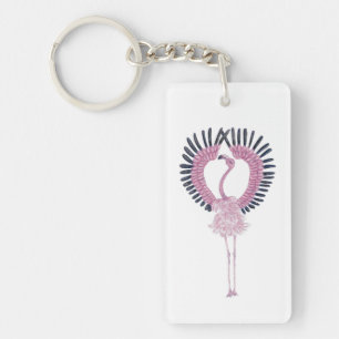 Rosa Flamingo i Ballet Pose