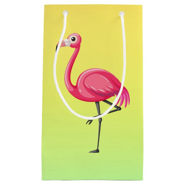 Rosa Flamingo i Tecknad Stil (Framsidan)