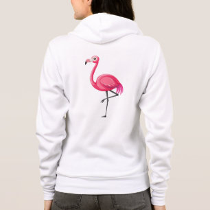 Rosa flamingo i tecknad stil t shirt