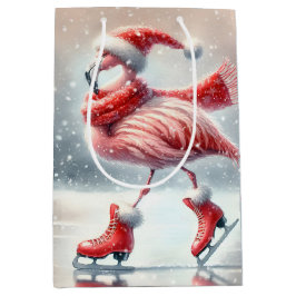 Rosa Flamingo Ice Skating