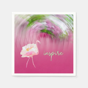 Rosa Flamingo inspirationskälla för att säga inspi Pappersservett