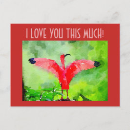 Rosa Flamingo, jag kärlekar dig så mycket! Vykort