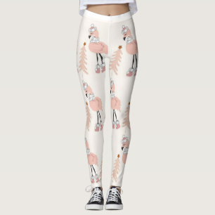 Rosa Flamingo-jul Leggings