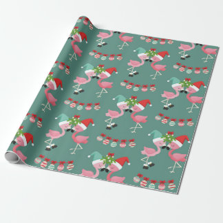 Rosa Flamingo Julafton Papper Presentpapper