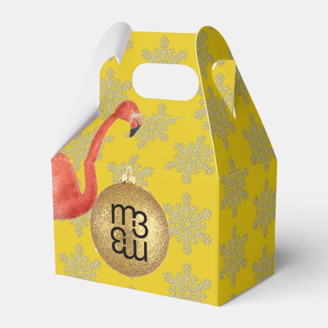 ROSA FLAMINGO Julfavör Presentaskar (Framsidan Sidan)