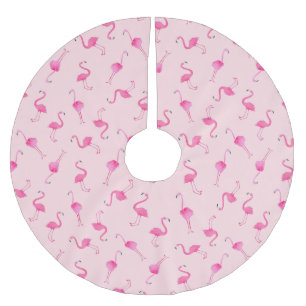 Rosa Flamingo Julgransmatta Borstad Polyester