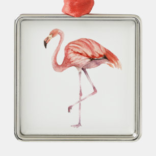 Rosa Flamingo Julgransprydnad Metall