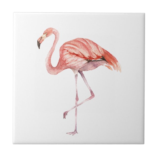 Rosa Flamingo Kakelplatta (Framsidan)