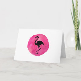Rosa Flamingo Kort