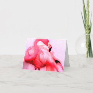 Rosa Flamingo Kort