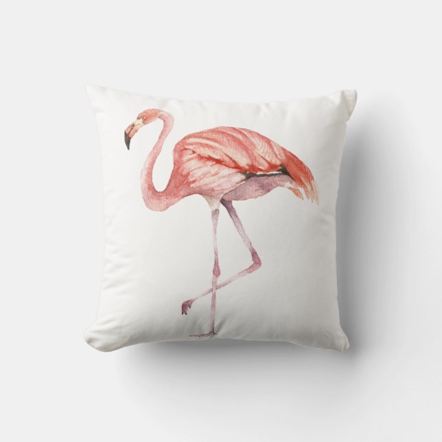 Rosa Flamingo Kudde (Framsida)