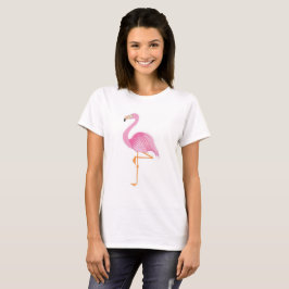 Rosa flamingo Kvinnors t-shirt av bomull