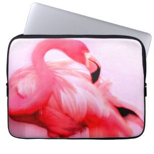 Rosa Flamingo Laptop Fodral