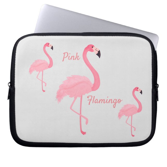 Rosa Flamingo Laptop sleeve (Framsidan)