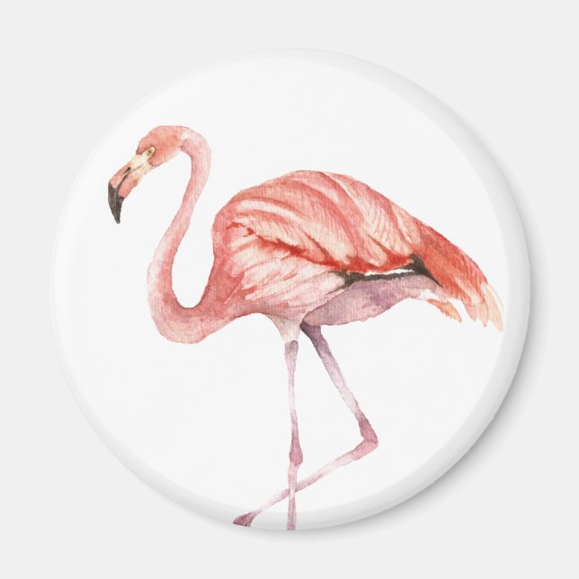 Rosa Flamingo Magnet (Framsidan)