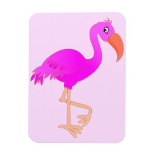 Rosa Flamingo Magnet