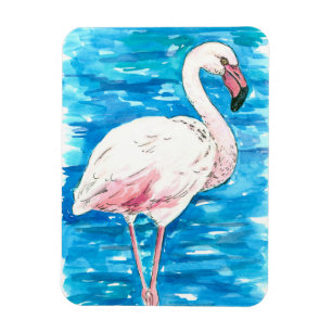 Rosa flamingo magnet