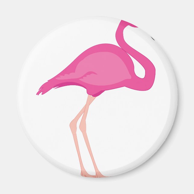 Rosa Flamingo Magnet (Framsidan)