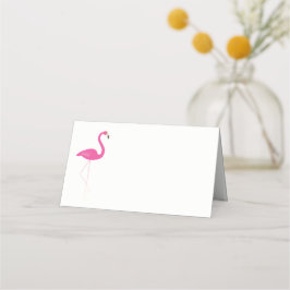 Rosa Flamingo-mappade platskort Placeringskort
