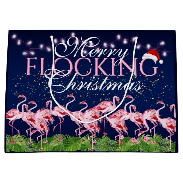 Rosa Flamingo Merry Flocking jul Flamingos (Framsidan)