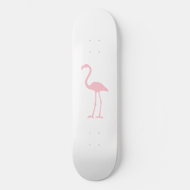 Rosa Flamingo Mini Skateboard Bräda 18,5 Cm (Framsida)