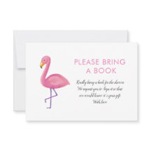 Rosa Flamingo Modern Baby Shower ger en Bok