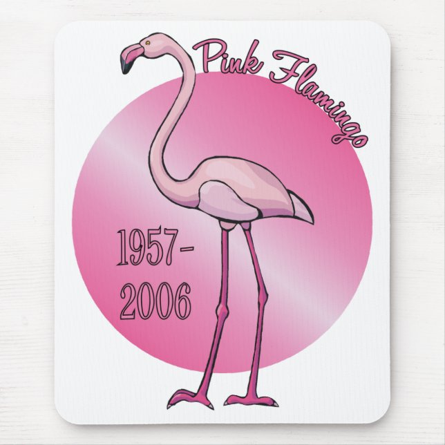 Rosa Flamingo Mousepad Musmatta (Framsidan)