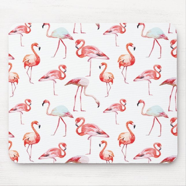 Rosa Flamingo Mousepad Musmatta (Framsidan)