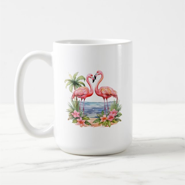 Rosa Flamingo Mugg (Vänster)