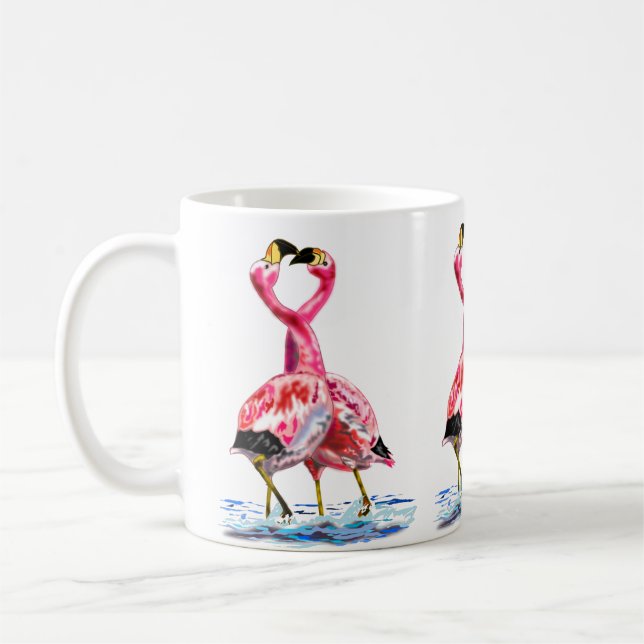 Rosa Flamingo Mugg (Vänster)