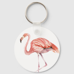 Rosa Flamingo Nyckelring