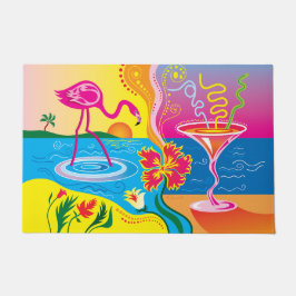 Rosa Flamingo och Sommar Cocktail