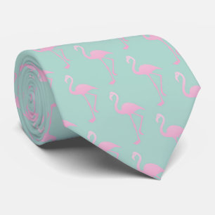 Rosa Flamingo på Seamless mönster för kricka Slips