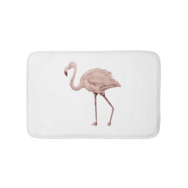 Rosa Flamingo Painting Bath Mat Badrumsmatta (Framsidan)
