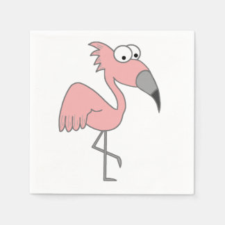Rosa Flamingo Pappersservett
