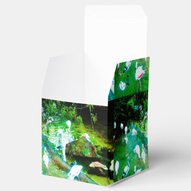 Rosa Flamingo Party Presentaskar (Öppnad)