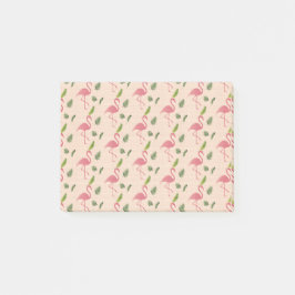 Rosa Flamingo Pattern Post-it Block