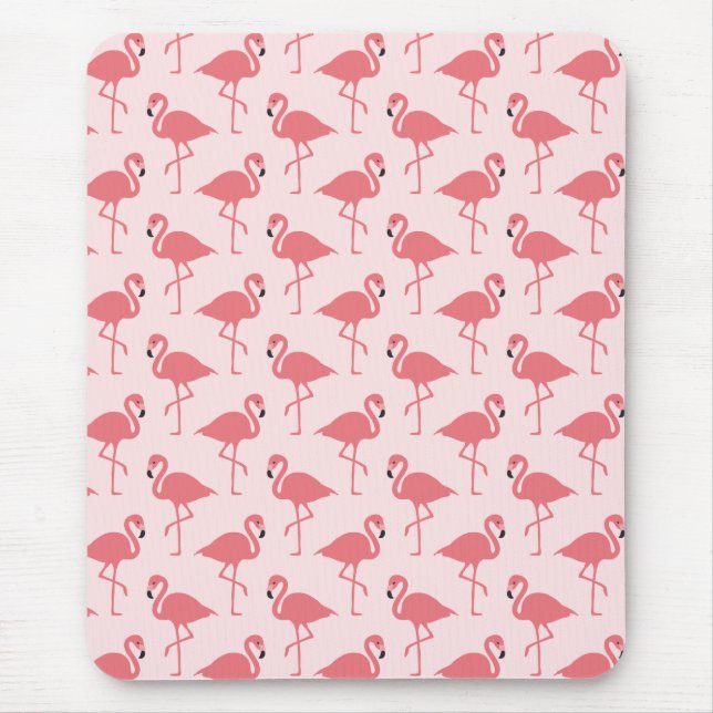 Rosa Flamingo Pattern Tropical Bird Musmatta (Framsidan)