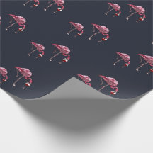 Rosa Flamingo Pattern Vin Drinker Funny