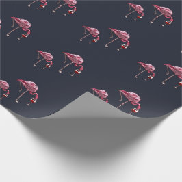 Rosa Flamingo Pattern Vin Drinker Funny Presentpapper