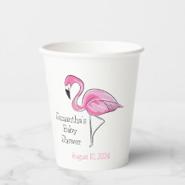 Rosa Flamingo Personlig Baby Shower