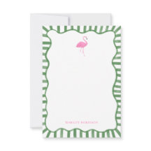 Rosa Flamingo Personlig Brevpapper Notkort