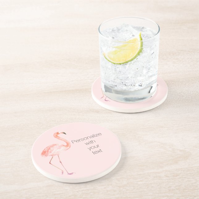  Rosa Flamingo Personlig Underlägg (Sidan)