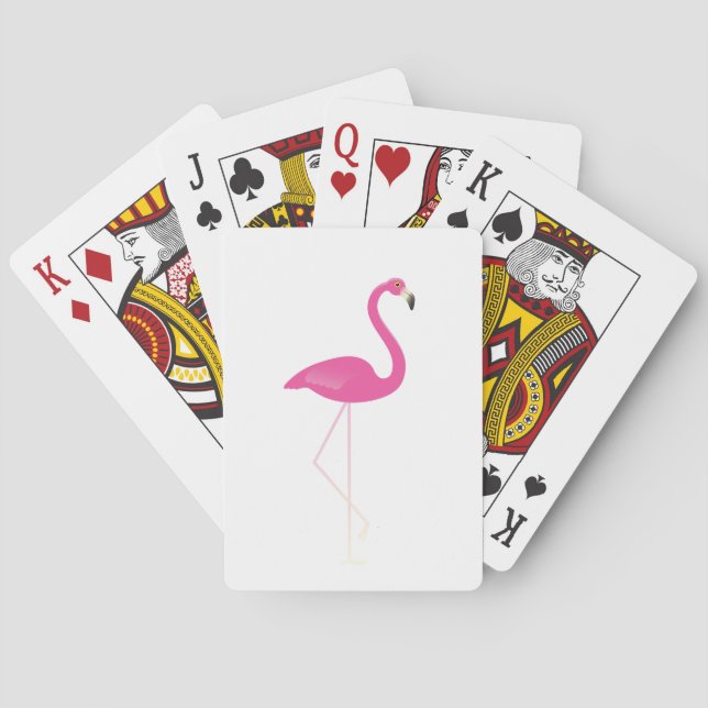 Rosa Flamingo Poker-kort Spel Kort (Baksidan)