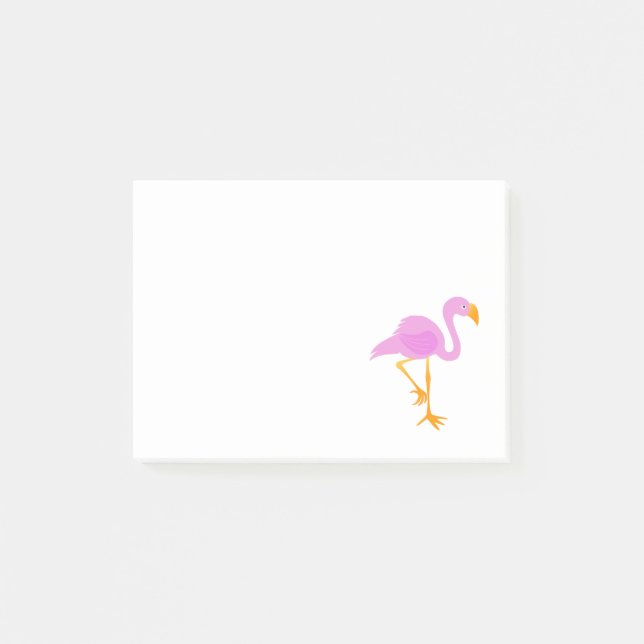 Rosa Flamingo Post-it Block (Framsida)