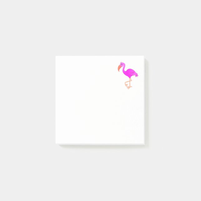 Rosa Flamingo Post it Notes Post-it Block (Framsida)