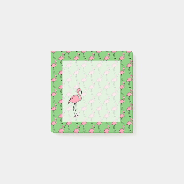 Rosa Flamingo Post It Notes Present Post-it Block (Framsida)