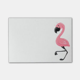 Rosa Flamingo Posta-honom anteckningsbok Post-it Block